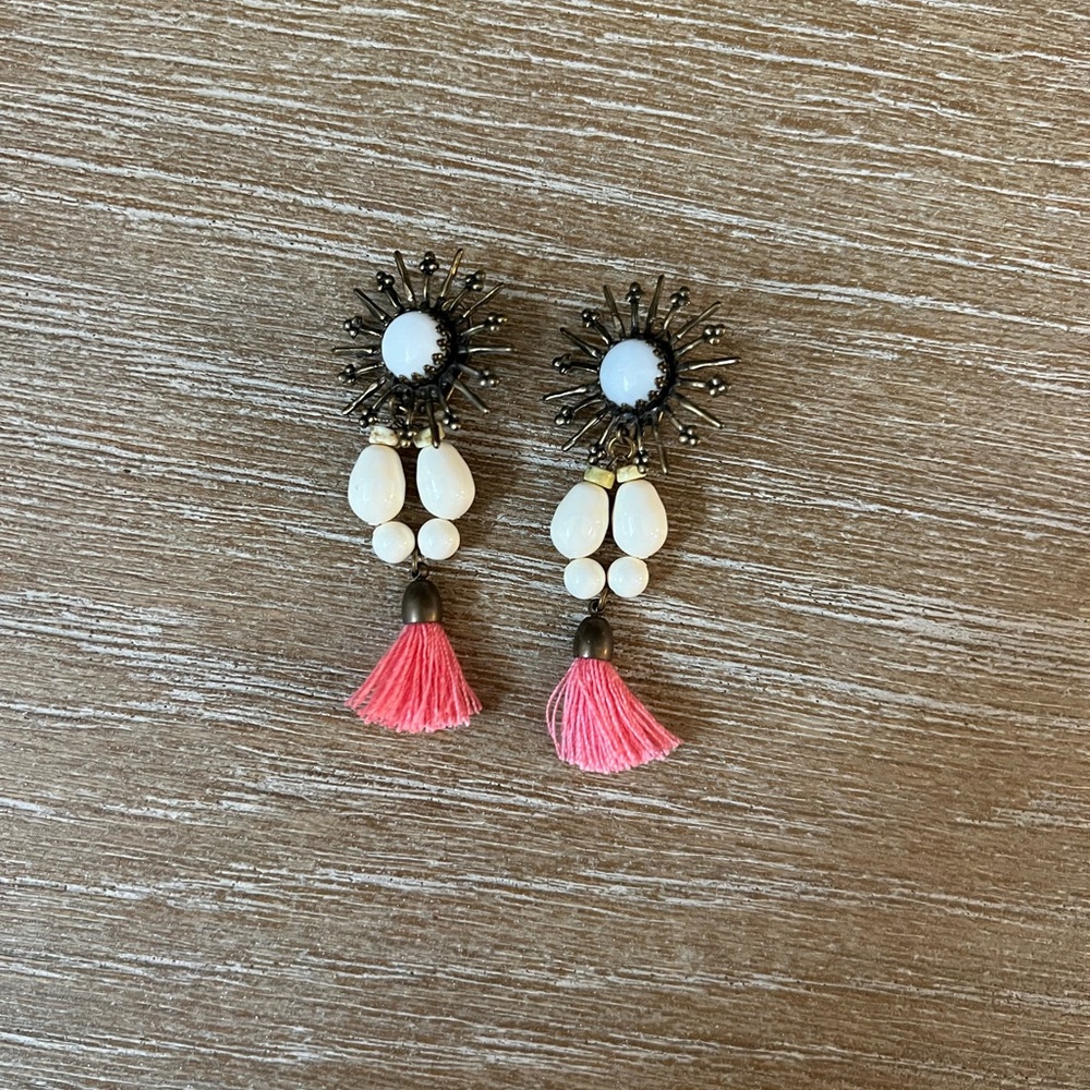Isabel marant beaded and tassel earrings